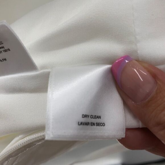 Kasper Textured Leaf Jacquard‎ Embroid Vanilla Ice Dress 16 - Picture 10 of 11